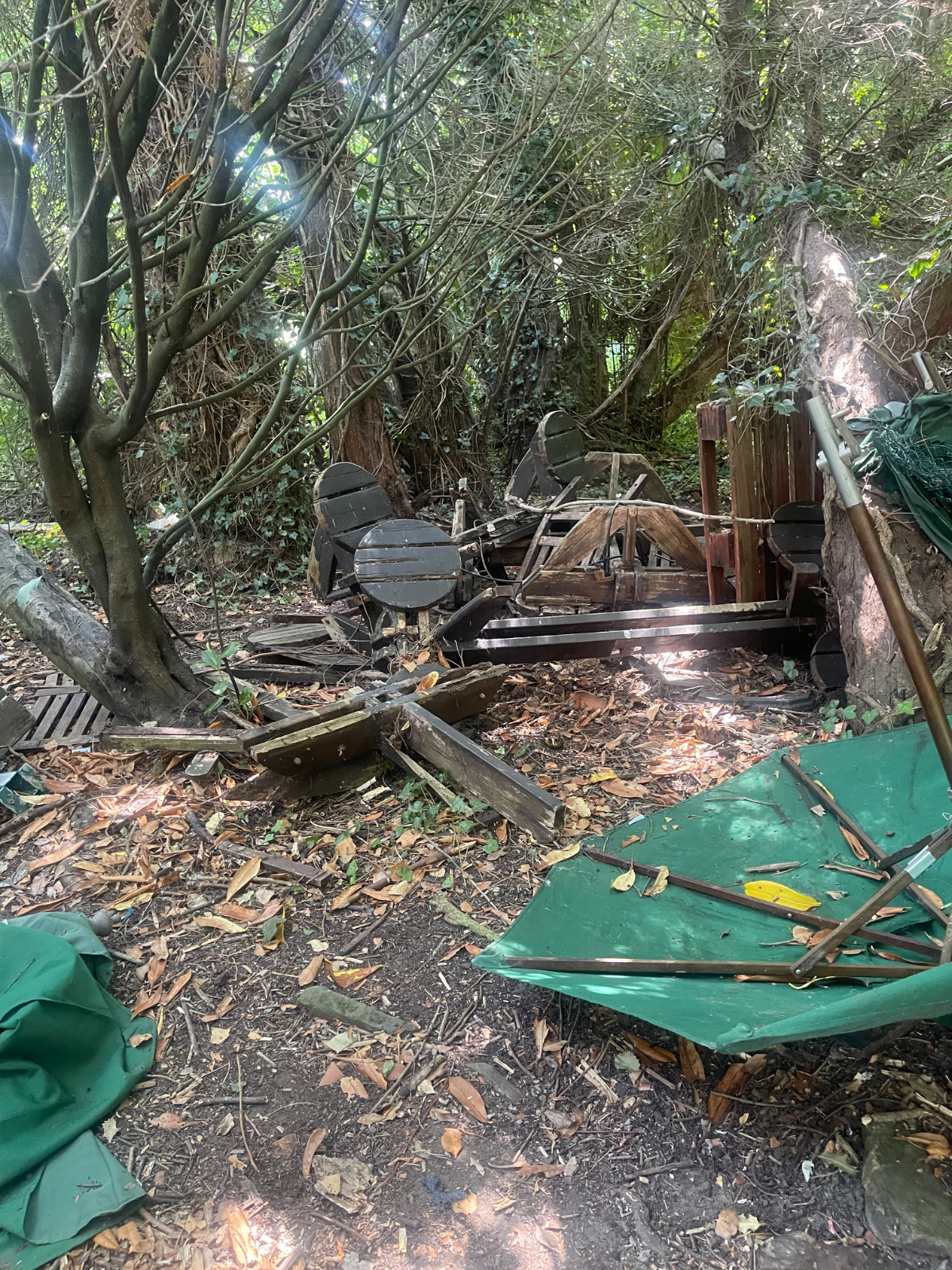 Case Study: Large Commercial Waste Clearance in Liphook in Portsmouth — during the job (photo 4), carried out by Hampshire Waste Clearance Services.