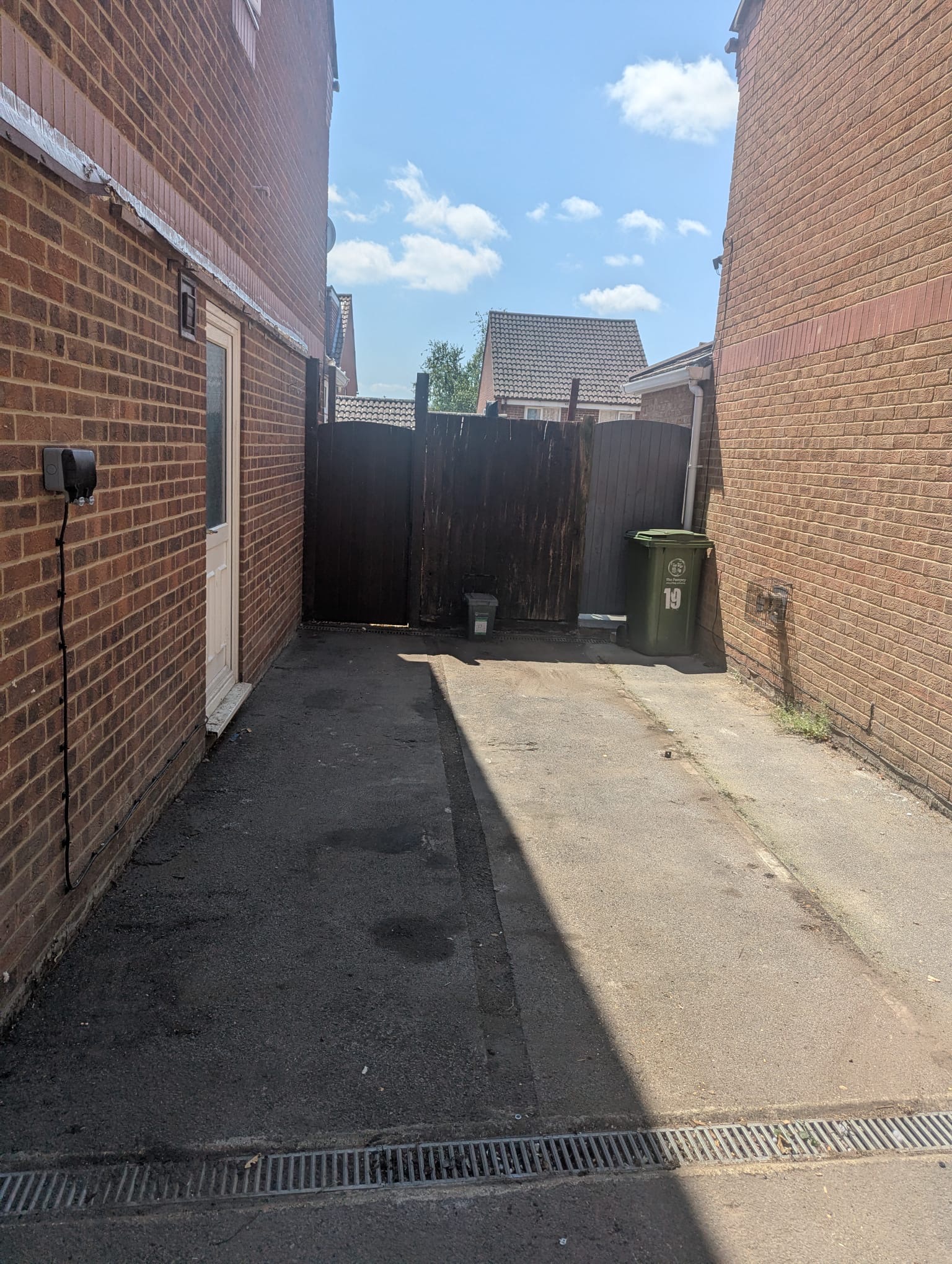 Case Study: Tricky Garage Demolition in Portchester in Portchester — during the job (photo 3), carried out by Hampshire Waste Clearance Services.